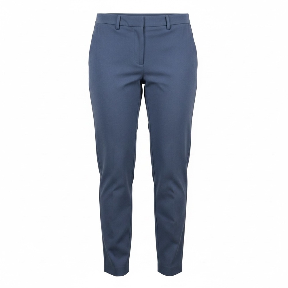 White House Black Market The Slim Ankle Pants Navy Blue Stretch Trousers Size 10